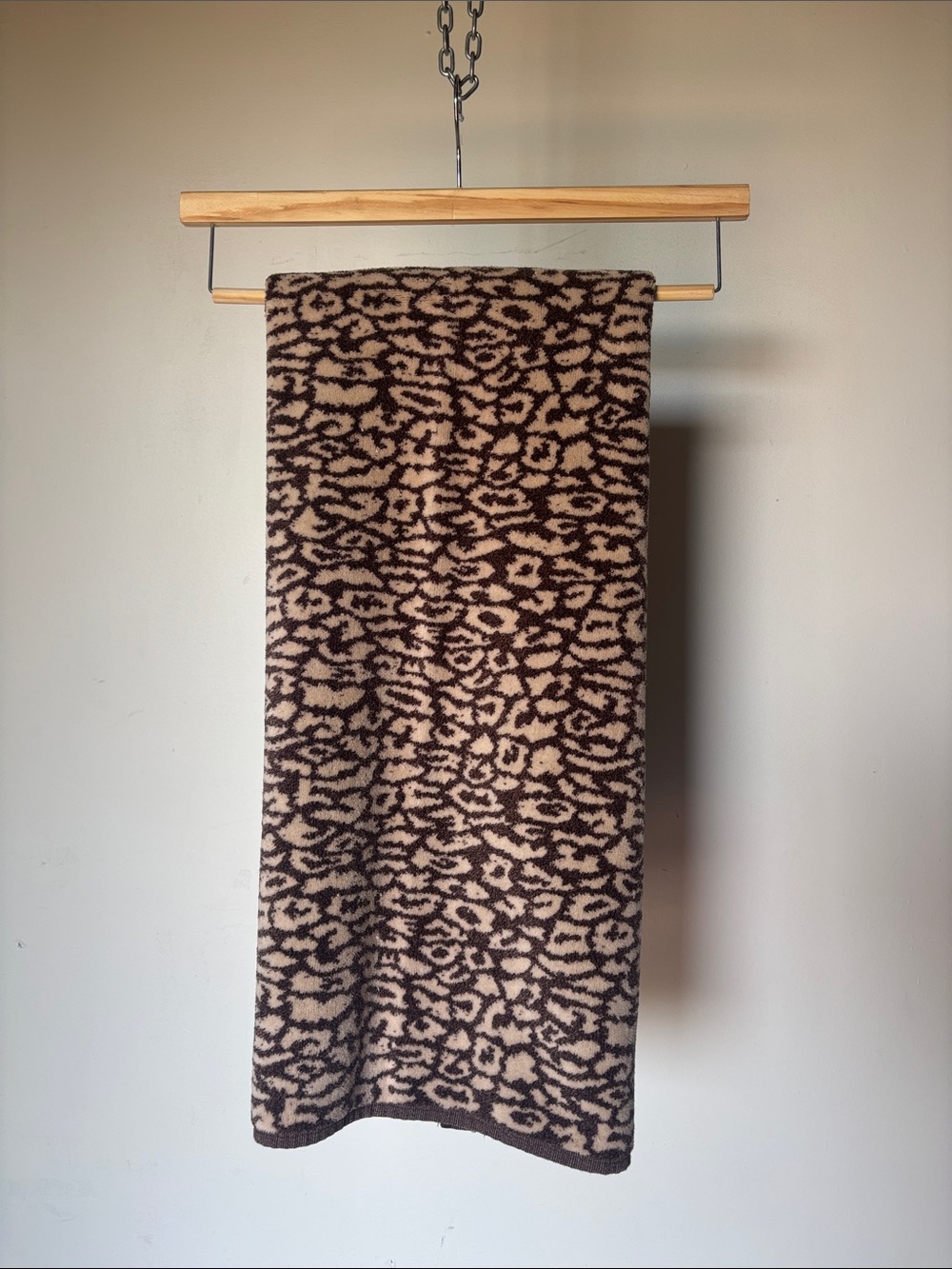 Vintage TerriSol Leopard Print Bath Towel 100% Cotton Made in Brazil
